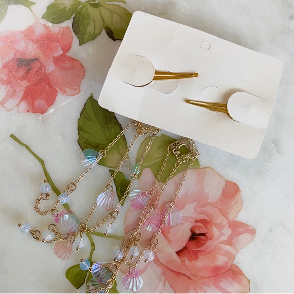 BUTTERFLY PEARL HAIR CLIPS - Picture 7 of 12